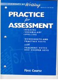 Elements of Writing : Practice Assessment - Reading, Vocabulary, Spelling N/A 9780030511493 Front Cover