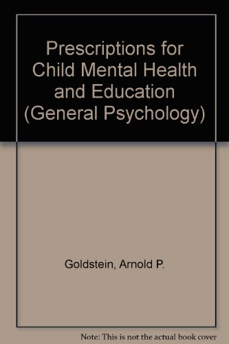 Prescriptions for Child Mental Health and Education   1978 9780080222493 Front Cover