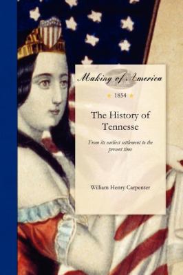 History of Tennessee  N/A 9781458501493 Front Cover