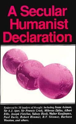 Secular Humanist Declaration   1980 9780879751494 Front Cover