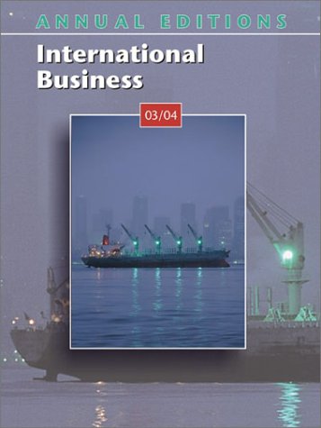 Annual Editions International Business 03/04 12th 2003 9780072548495 Front Cover
