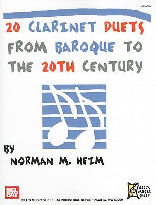 20 Clarinet Duets from Baroque to the 20th Century   2010 9780786607495 Front Cover