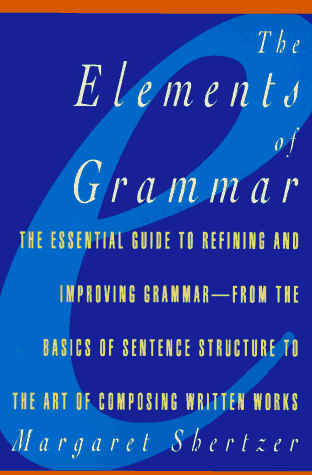Elements of Grammar   1986 9780028614496 Front Cover