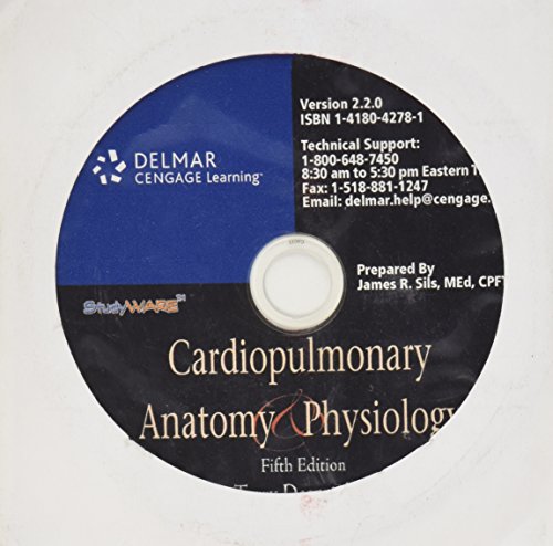 CD for des Jardins' Cardiopulmonary Anatomy and Physiology, 5th  5th 2008 9781111322496 Front Cover