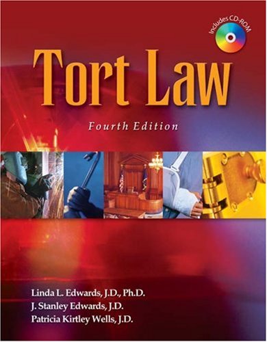 Tort Law  4th 2009 9781428318496 Front Cover
