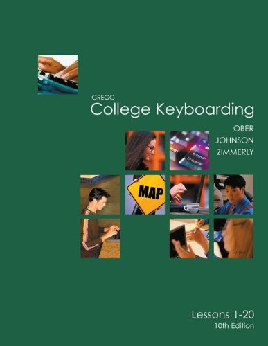 Gregg College Keyboarding (GDP) Lessons 1-20 KIT  10th 2006 9780073138497 Front Cover