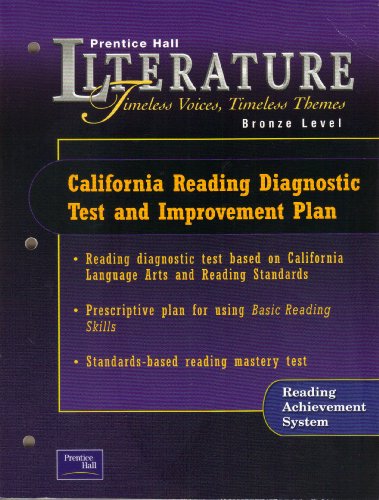 Timeless Voices, Timeless Themes: Diagnostic Test and Improvement Plan California Edition Bronze Level  2001 9780130628497 Front Cover