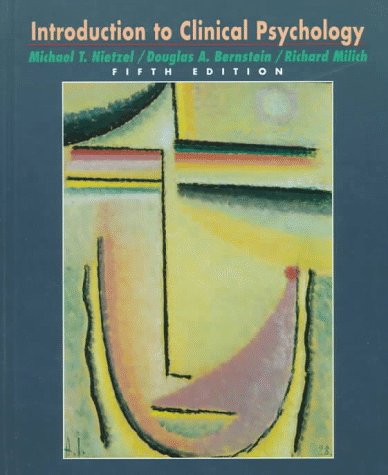 Introduction to Clinical Psychology  5th 1998 9780132695497 Front Cover