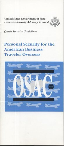Personal Security for the American Business Traveler Overseas  N/A 9780160498497 Front Cover