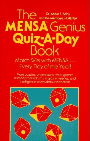 Mensa Genius Quiz-A-day Book   1989 9780201135497 Front Cover