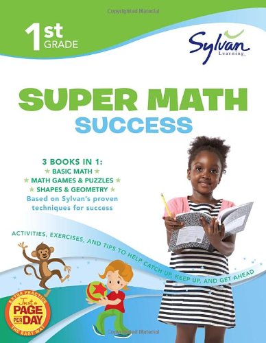1st Grade Jumbo Math Success Workbook 3 Books in 1--Basic Math, Math Games and Puzzles, Shapes and Geometry; Activities, Exercises, and Tips to Help Catch up, Keep up, and Get Ahead N/A 9780375430497 Front Cover