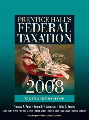 Prentice Hall's Federal Taxation Comprehensive 21st 2008 9780132416498 Front Cover