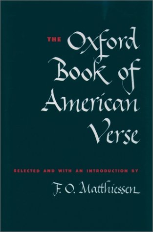 Oxford Book of American Verse  N/A 9780195000498 Front Cover