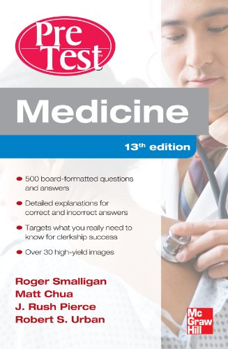 Medicine PreTest Self-Assessment and Review, Thirteenth Edition  13th 2012 9780071761499 Front Cover