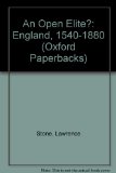 Open Elite? England, 1540-1880  1986 (Abridged) 9780192851499 Front Cover
