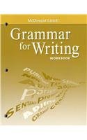 McDougal Littell Literature Grammar for Writing Workbook American Literature  2008 9780618906499 Front Cover
