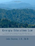 Georgia Education Law  N/A 9781482610499 Front Cover