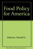 Food Policy for America   1977 9780070255500 Front Cover