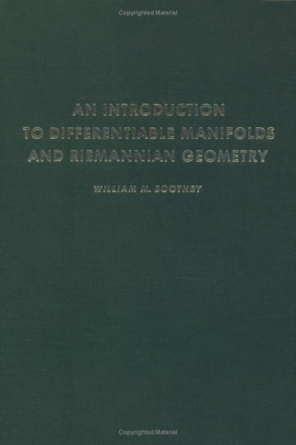 Introduction to Differentiable Manifolds and Riemannian Geometry   1975 9780121160500 Front Cover