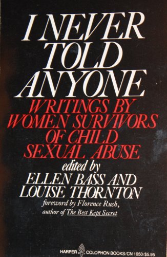 I Never Told Anyone Writing by Women Survivors of Child Sexual Abuse  1983 9780060910501 Front Cover