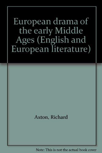European Drama of the Early Middle Ages   1974 9780091192501 Front Cover