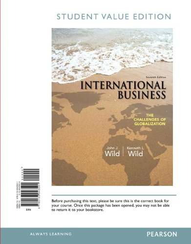 International Business The Challenges of Globalization 7th 2014 9780133043501 Front Cover