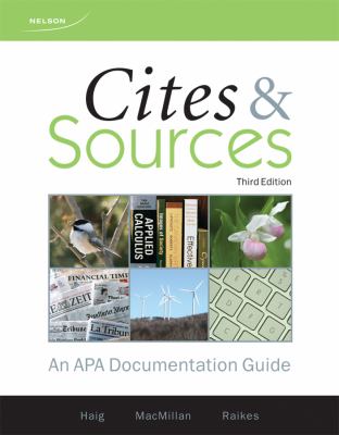 CITES+SOURCES N/A 9780176473501 Front Cover