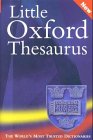 Little Oxford Thesaurus  2nd 2002 9780198604501 Front Cover