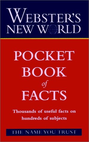 Webster's New World Pocket Book of Facts   1998 9780028627502 Front Cover