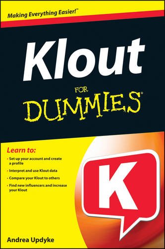 Klout for Dummies   2013 9781118505502 Front Cover