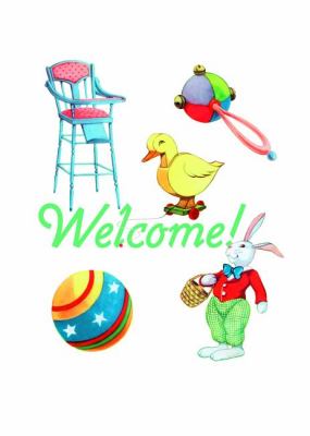 High Chair and Baby Toys - New Child Greeting Card  N/A 9781595836502 Front Cover