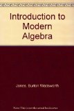 Introduction to Modern Algebra   1975 9780023612503 Front Cover