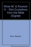 Dictionary of Quotations from the Bible  N/A 9780451165503 Front Cover