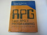 RPG One and RPG Two Programming : System - 3 and System - 360 N/A 9780023149504 Front Cover