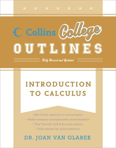 Introduction to Calculus  2nd 2006 9780060881504 Front Cover