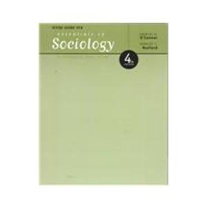Essentials of Sociology  4th 1999 (Student Manual, Study Guide, etc.) 9780534555504 Front Cover