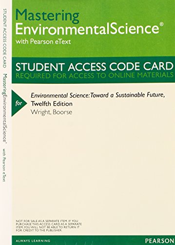 ENVIRONMENTAL SCIENCE-ACCESS   N/A 9780321864505 Front Cover