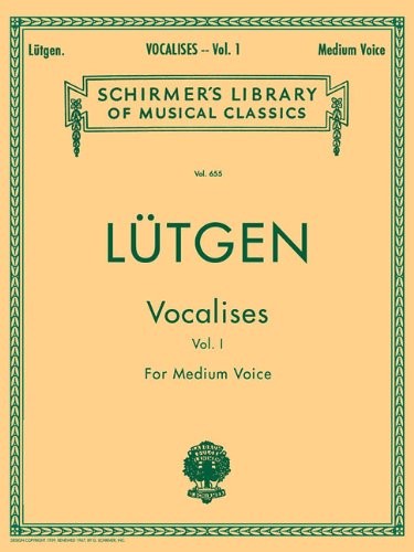 Vocalises (20 Daily Exercises) - Book I Schirmer Library of Classics Volume 655 Medium Voice N/A 9780634069505 Front Cover
