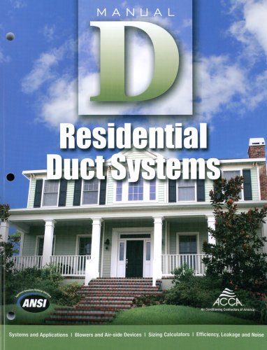 Residential Duct Systems Manual D:   2014 9781892765505 Front Cover