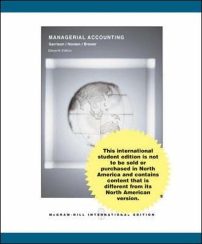 Managerial Accounting N/A 9780071115506 Front Cover