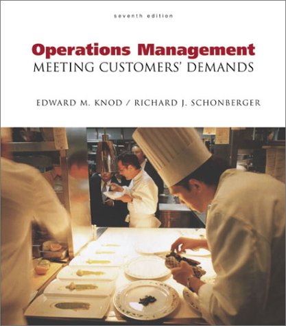 Operations Management Meeting Customer's Demands 7th 2001 (Revised) 9780072460506 Front Cover