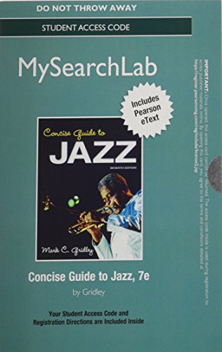 Concise Guide to Jazz  7th 2014 9780205938506 Front Cover