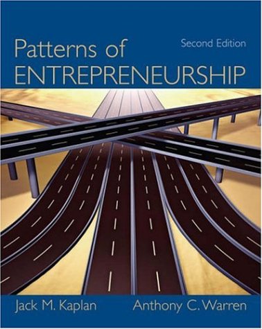 Patterns of Entrepreneurship Management  2nd 2007 (Revised) 9780471737506 Front Cover