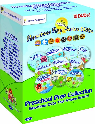 Preschool Prep Series Collection - 10 DVD Boxed Set (Meet the Letters, Meet the Numbers, Meet the Shapes, Meet the Colors, Meet the Sight Words 1, 2 & 3, Meet the Phonics - Letter Sounds, Digraphs & Blends System.Collections.Generic.List`1[System.String] artwork