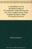 Contributions to the Psychopathology of Schizophrenia  1977 9780124652507 Front Cover