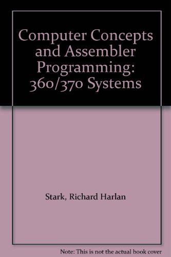 Computer Concepts and Assembler Programming 360-370 Systems  1975 9780126645507 Front Cover