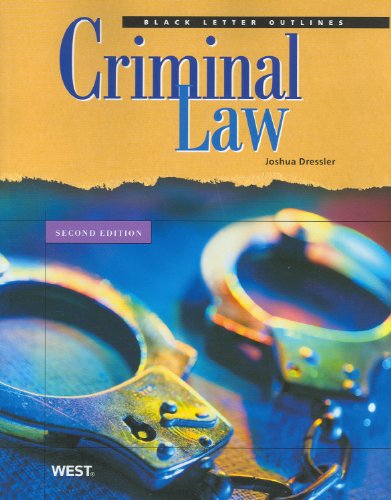Criminal Law  2nd 2010 (Revised) 9780314927507 Front Cover