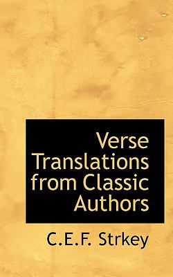 Verse Translations from Classic Authors N/A 9781110902507 Front Cover