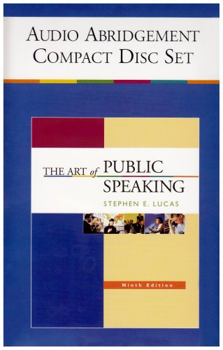 Art of Public Speaking  9th 2007 9780073216508 Front Cover