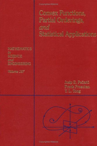 Convex Functions, Partial Orderings, and Statistical Applications   1992 9780125492508 Front Cover